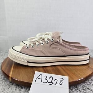 Converse Chuck 70 Mule Stone Mauve Pink Casual Lace Up Comfort Sneaker Womens 9